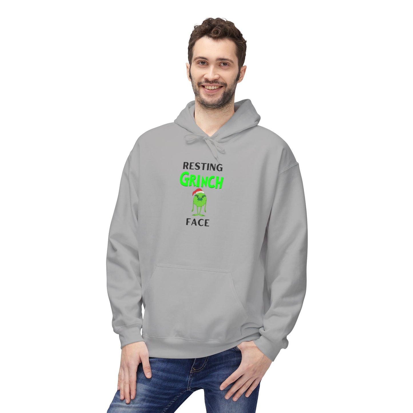 Resting Grinch Face Softstyle Hoodie