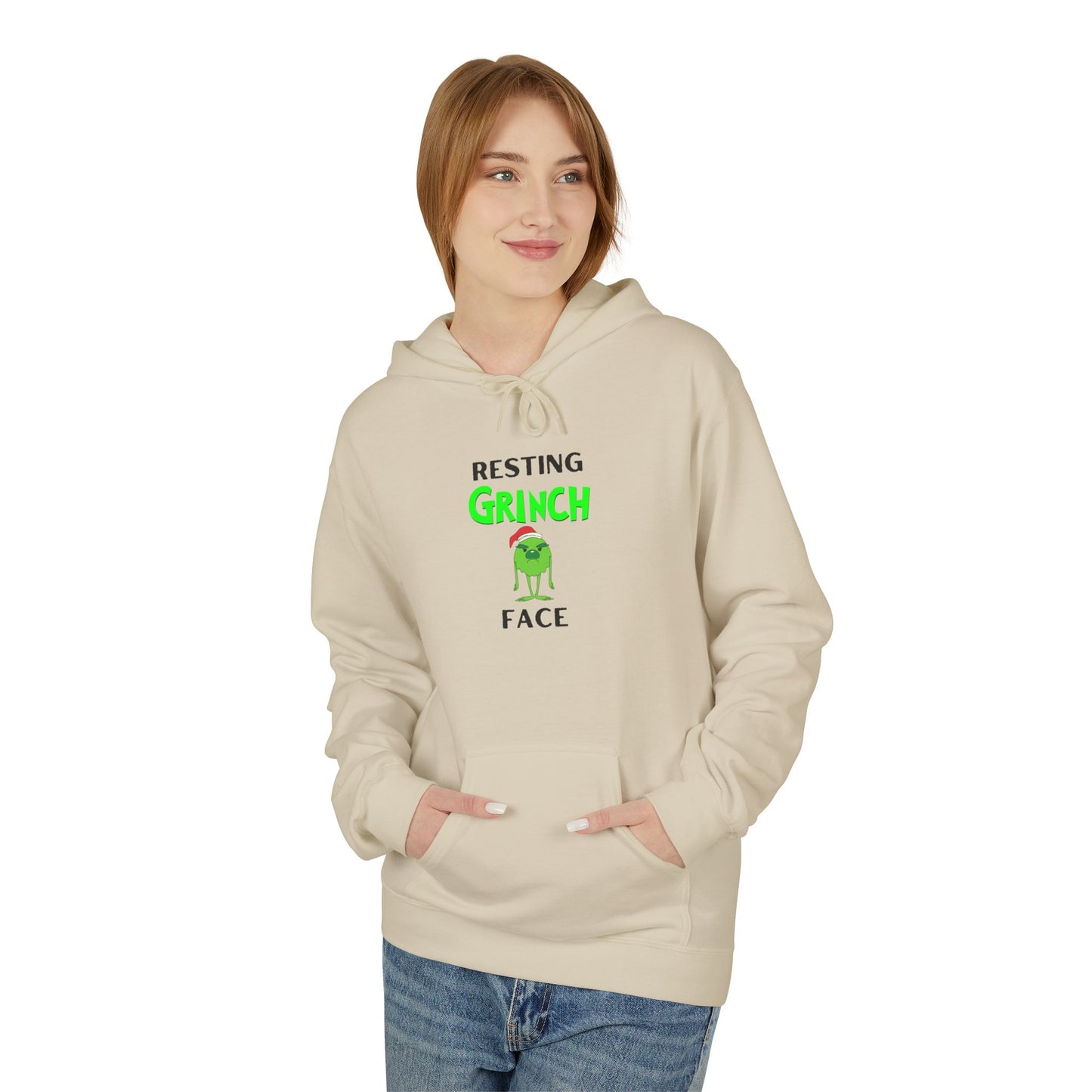 Resting Grinch Face Softstyle Hoodie