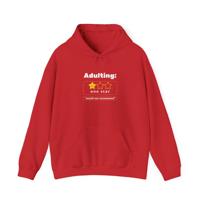 "Adulting - Would Not Recommend" Unisex Heavy Blend Hoodie