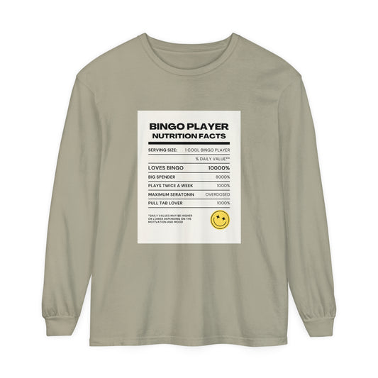 Bingo Player Facts Long Sleeve T-Shirt