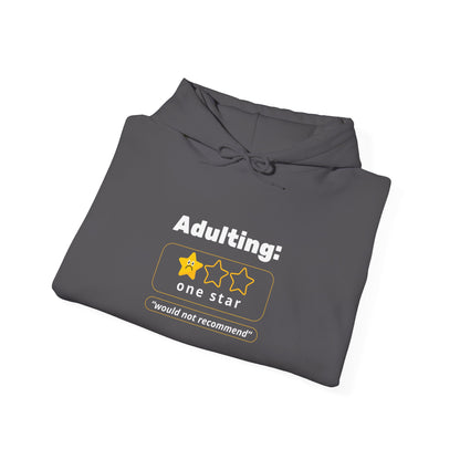 "Adulting - Would Not Recommend" Unisex Heavy Blend Hoodie