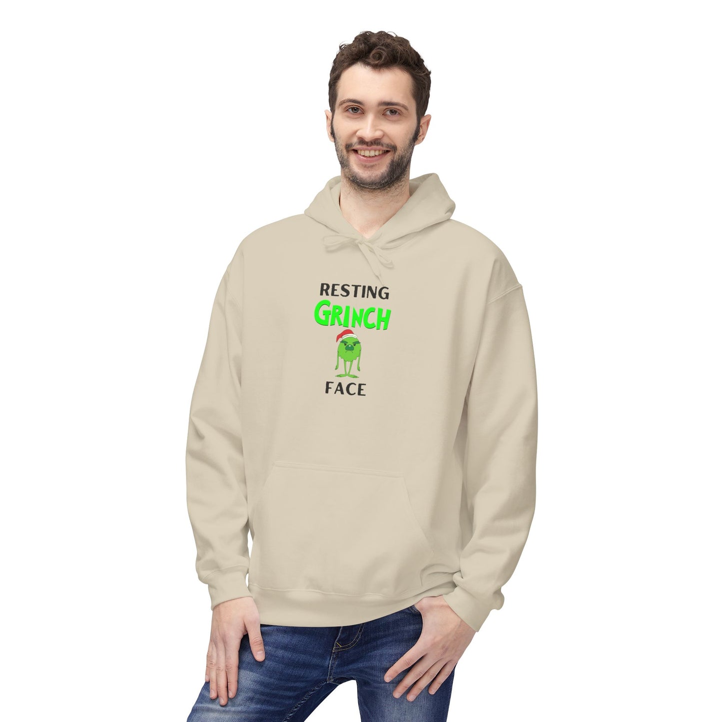 Resting Grinch Face Softstyle Hoodie