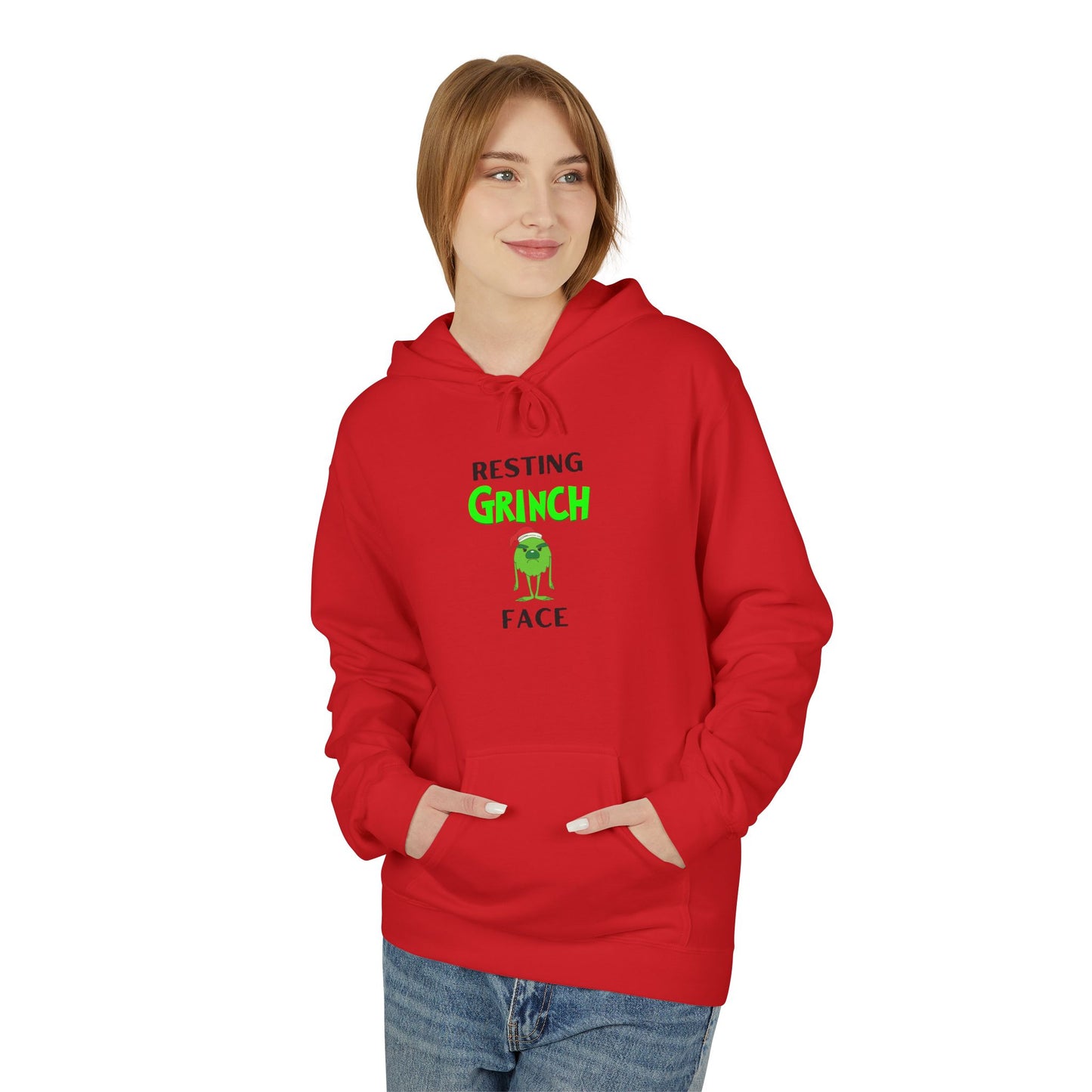 Resting Grinch Face Softstyle Hoodie