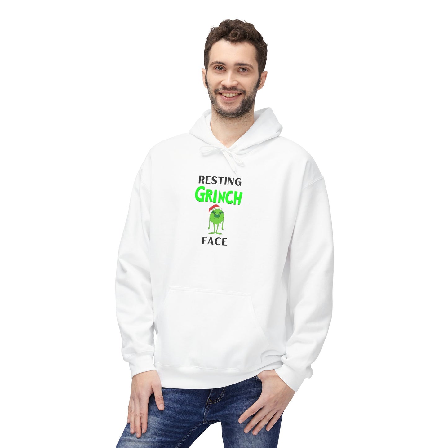 Resting Grinch Face Softstyle Hoodie