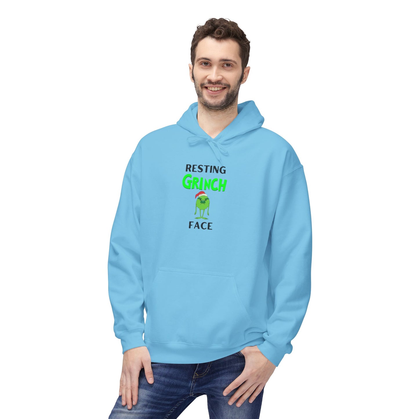 Resting Grinch Face Softstyle Hoodie