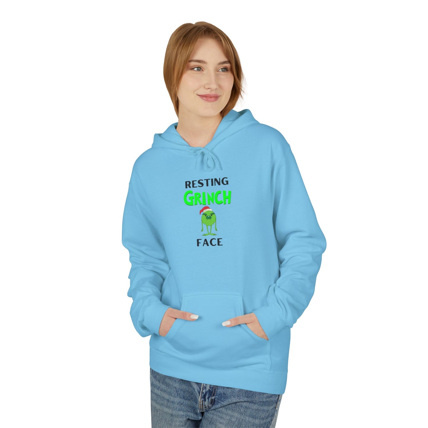 Resting Grinch Face Softstyle Hoodie